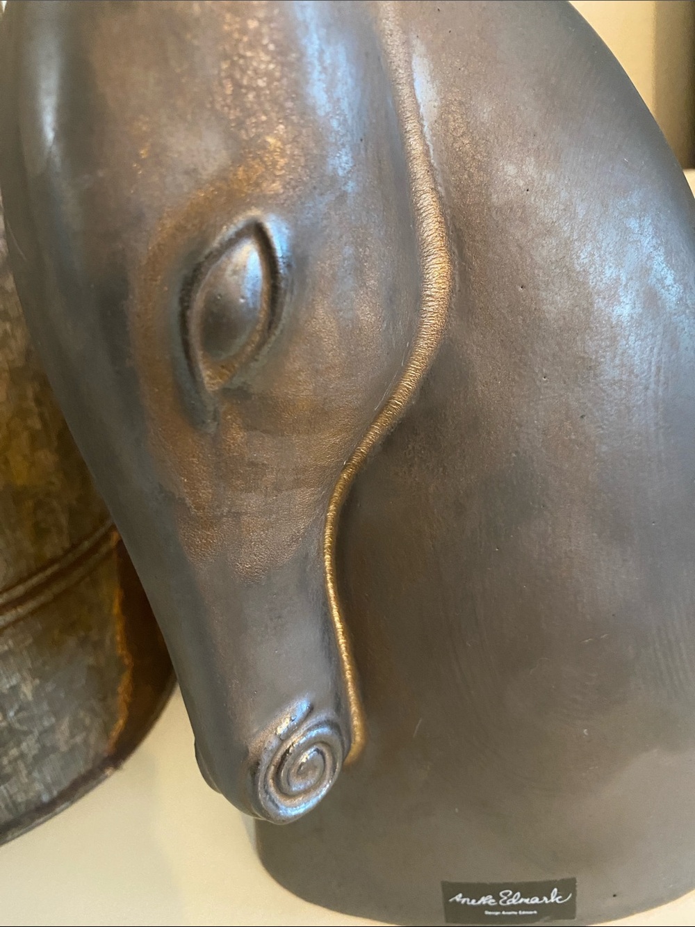 IKEA Brodd Horse Head Sculpture Design by Annette Edmark - 1990s Vintage Rare - Picture 3 of 8